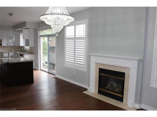 2128 Blackforest Crescent, Oakville, ON - Indoor Photo Showing Living Room With Fireplace