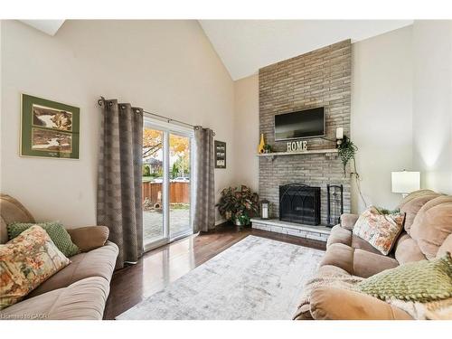 2210 Heidi Avenue, Burlington, ON - Indoor Photo Showing Living Room With Fireplace