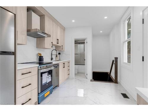 20 Hill Street, Hamilton, ON - Indoor Photo Showing Kitchen With Upgraded Kitchen