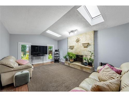 3465 Rubens Court, Burlington, ON - Indoor Photo Showing Living Room With Fireplace