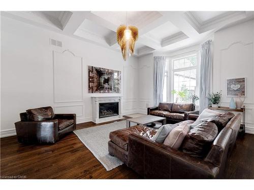 4410 Lakeshore Road, Burlington, ON - Indoor Photo Showing Living Room With Fireplace