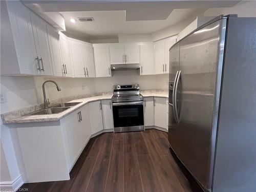 Lower Level-147 Bocelli Crescent, Hamilton, ON - Indoor Photo Showing Kitchen With Stainless Steel Kitchen With Double Sink
