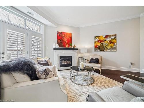 3-120 Bronte Road, Oakville, ON - Indoor Photo Showing Living Room With Fireplace