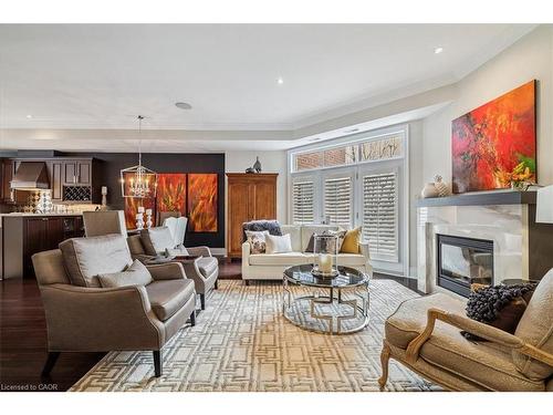 3-120 Bronte Road, Oakville, ON - Indoor Photo Showing Living Room With Fireplace