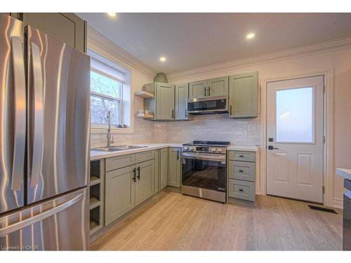 30 Dunbar Road S, Waterloo, ON - Indoor Photo Showing Kitchen With Double Sink