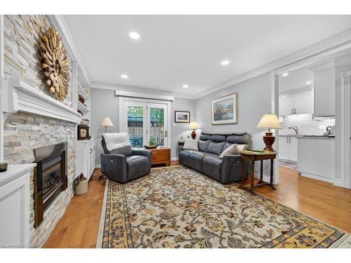 677 Powell Court, Burlington, ON - Indoor Photo Showing Living Room With Fireplace