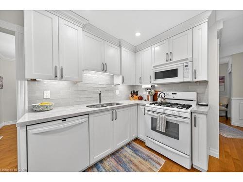 677 Powell Court, Burlington, ON - Indoor Photo Showing Kitchen With Double Sink