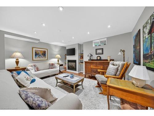 677 Powell Court, Burlington, ON - Indoor Photo Showing Living Room With Fireplace