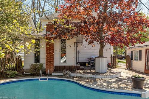 65 Banff Street, Caledonia, ON - Outdoor With In Ground Pool