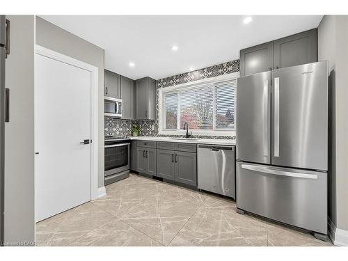 2298 Fassel Avenue, Burlington, ON - Indoor Photo Showing Kitchen With Stainless Steel Kitchen With Upgraded Kitchen
