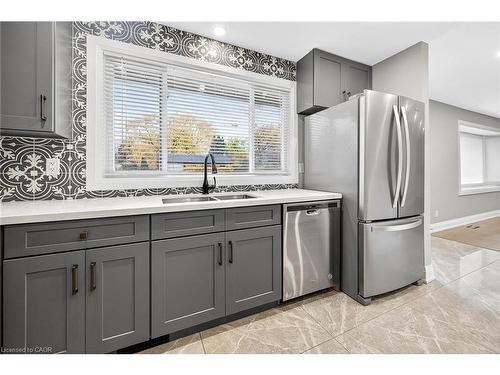 2298 Fassel Avenue, Burlington, ON - Indoor Photo Showing Kitchen With Double Sink