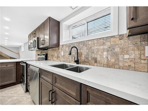 2298 Fassel Avenue, Burlington, ON - Indoor Photo Showing Kitchen With Double Sink With Upgraded Kitchen