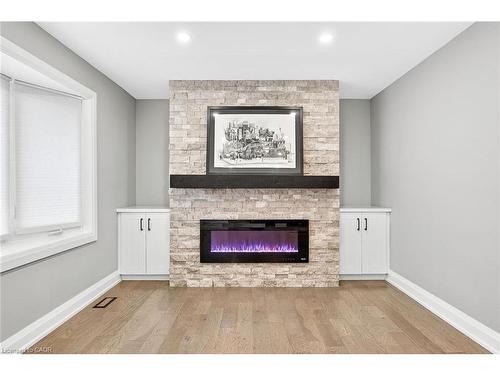 2298 Fassel Avenue, Burlington, ON - Indoor Photo Showing Living Room With Fireplace