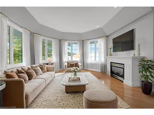 1295 Sheffield Road, Cambridge, ON - Indoor Photo Showing Living Room With Fireplace