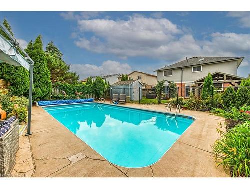 45 Dublin Drive, Hamilton, ON - Outdoor With In Ground Pool With Deck Patio Veranda With Backyard