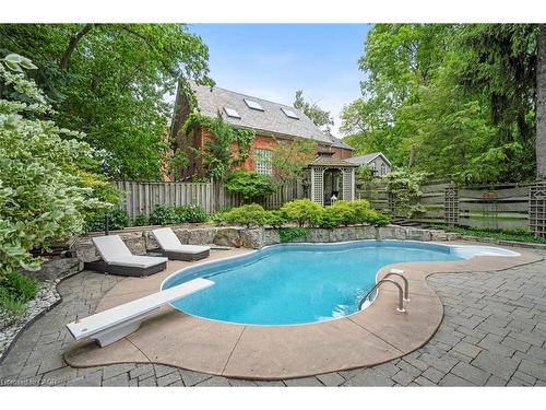 381 Queen Street S, Hamilton, ON - Outdoor With In Ground Pool With Backyard