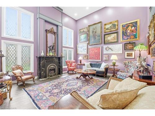 69 Hunter Way, Brantford, ON - Indoor Photo Showing Living Room With Fireplace