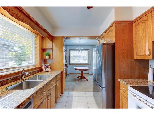 930 Upper Ottawa Street, Hamilton, ON - Indoor Photo Showing Kitchen With Double Sink