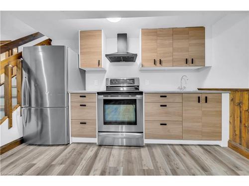 Basement-88 Glen Lake Crescent, Kitchener, ON - Indoor Photo Showing Kitchen With Stainless Steel Kitchen