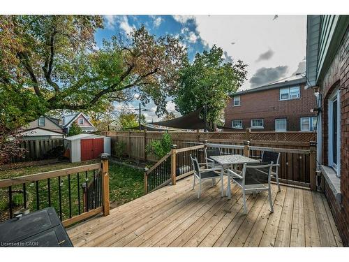 128 Crosthwaite Avenue N, Hamilton, ON - Outdoor With Deck Patio Veranda With Exterior