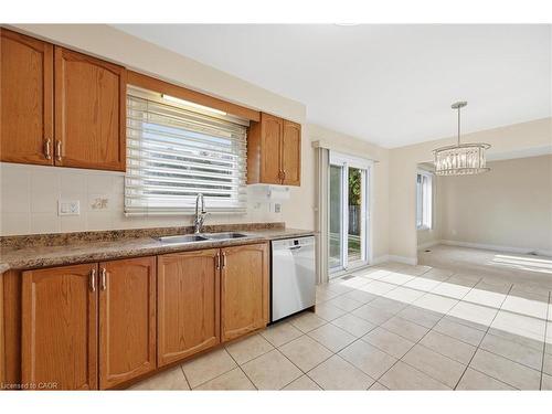 47 Elmira Drive, Hamilton, ON - Indoor Photo Showing Kitchen With Double Sink
