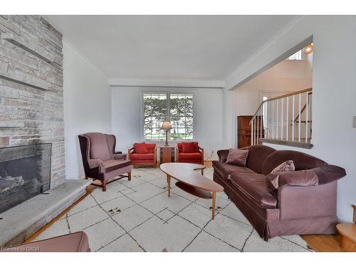 1460 Watersedge Road, Mississauga, ON - Indoor Photo Showing Living Room With Fireplace