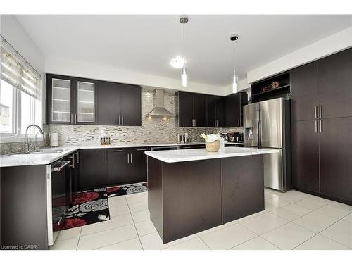55 Cheevers Road, Brantford, ON - Indoor Photo Showing Kitchen With Stainless Steel Kitchen With Upgraded Kitchen