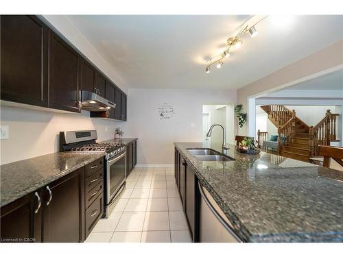 335 Falling Green Crescent, Kitchener, ON - Indoor Photo Showing Kitchen With Double Sink