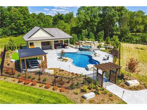 597 Old York Road, Burlington, ON - Outdoor With In Ground Pool