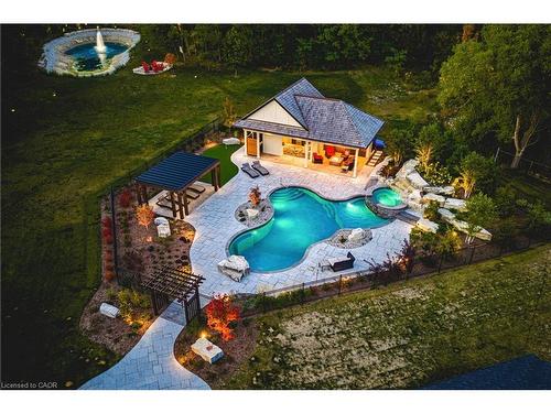 597 Old York Road, Burlington, ON - Outdoor With In Ground Pool