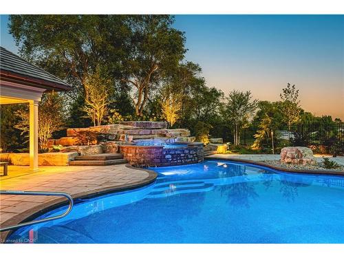 597 Old York Road, Burlington, ON - Outdoor With In Ground Pool With Backyard