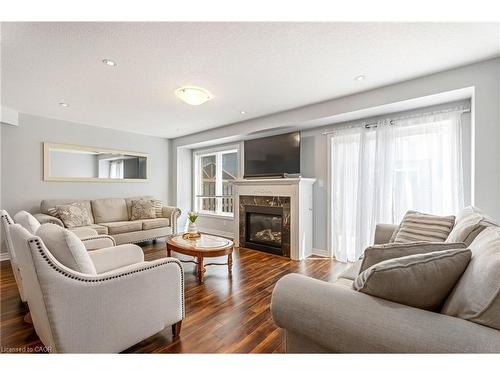 28 Charleswood Crescent, Hamilton, ON - Indoor Photo Showing Living Room With Fireplace