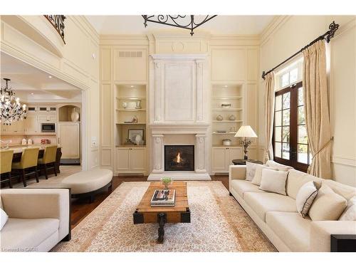 1081 Argyle Drive, Oakville, ON - Indoor Photo Showing Living Room With Fireplace
