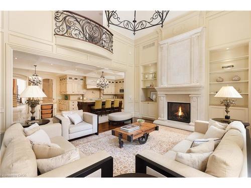 1081 Argyle Drive, Oakville, ON - Indoor Photo Showing Living Room With Fireplace