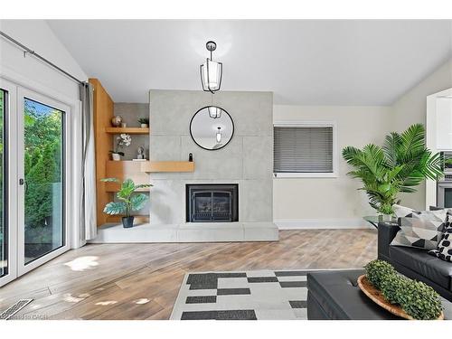 568 Dynes Road, Burlington, ON - Indoor With Fireplace