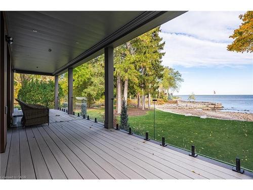 121 Edgecliffe Place, Burlington, ON - Outdoor With Body Of Water With Deck Patio Veranda With Exterior