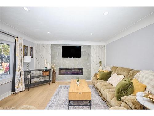 2214 Prospect Street, Burlington, ON - Indoor Photo Showing Living Room With Fireplace