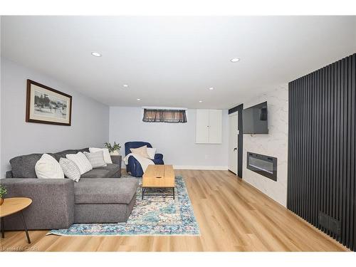 2214 Prospect Street, Burlington, ON - Indoor Photo Showing Living Room With Fireplace
