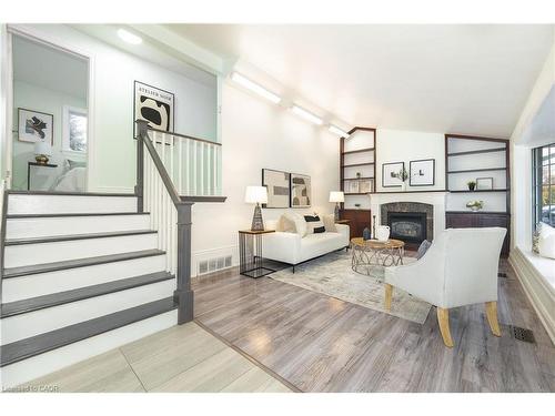 5433 Spruce Avenue, Burlington, ON - Indoor With Fireplace