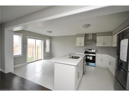 2 Crosswinds Drive, Kitchener, ON - Indoor Photo Showing Kitchen With Stainless Steel Kitchen With Double Sink