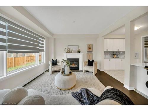 285 Broadacre Drive, Kitchener, ON - Indoor Photo Showing Living Room With Fireplace