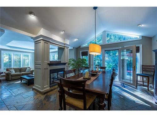 1338 Prince Albert Court, Mississauga, ON - Indoor Photo Showing Dining Room With Fireplace