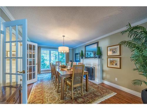1338 Prince Albert Court, Mississauga, ON - Indoor Photo Showing Dining Room With Fireplace