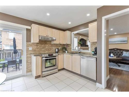 3875 Thomas Street, Mississauga, ON - Indoor Photo Showing Kitchen With Stainless Steel Kitchen