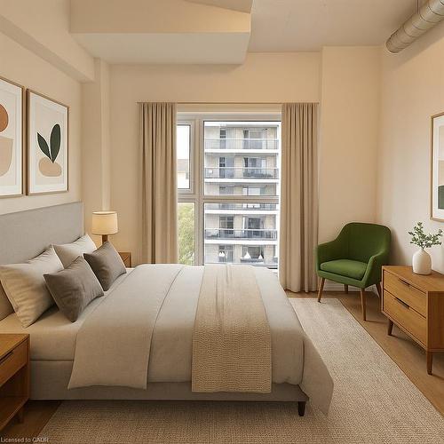 409-206 King Street W, Hamilton, ON - Indoor Photo Showing Bedroom