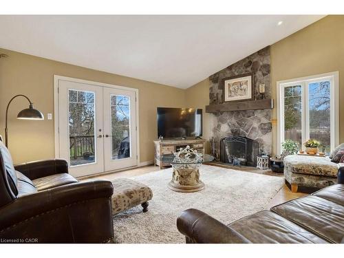 5511 Second Line, Erin, ON - Indoor Photo Showing Living Room With Fireplace