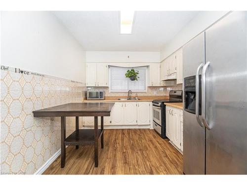 163 Connaught Avenue N, Hamilton, ON - Indoor Photo Showing Kitchen With Double Sink