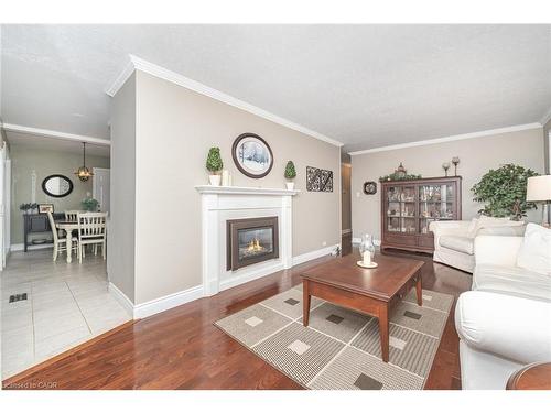 25 Sora Drive, Mississauga, ON - Indoor Photo Showing Living Room With Fireplace