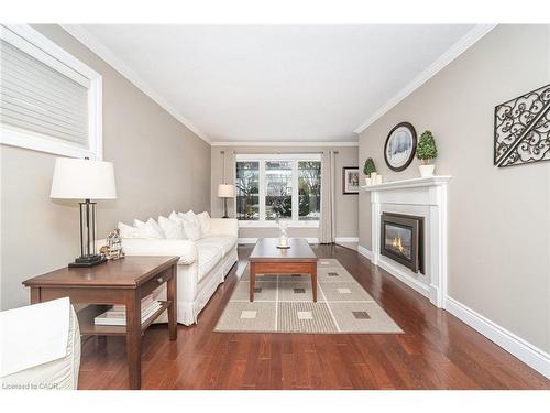 25 Sora Drive, Mississauga, ON - Indoor Photo Showing Living Room With Fireplace