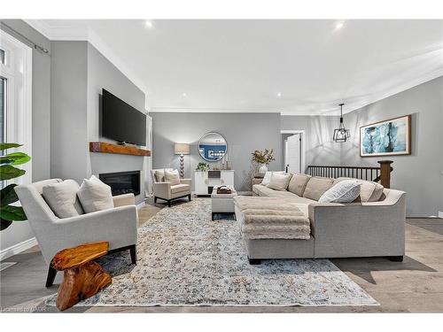 57 Cutting Drive, Elora, ON - Indoor Photo Showing Living Room With Fireplace